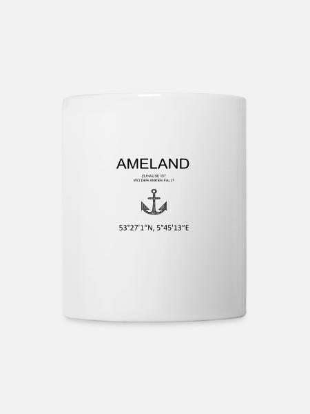 Ameland Logo - Tasse - Weiß