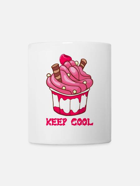 Crème glacée crème glacée crème glacée boule de glace crème glacée - Mug blanc - blanc