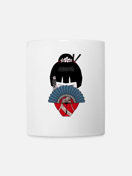 Little Kishi Geisha Japonais - Mug blanc - blanc