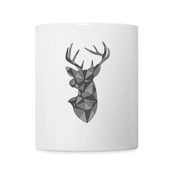 deer geometric shape deer gift idea - Mug - white - Front