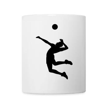 volleyball - Mug blanc - blanc - Devant