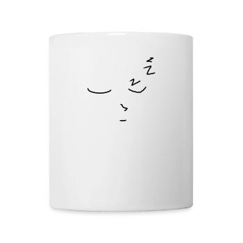 Schlafen - Tasse - Weiß - Vorne