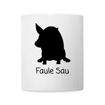 Lazy pig - Mug - white - Front