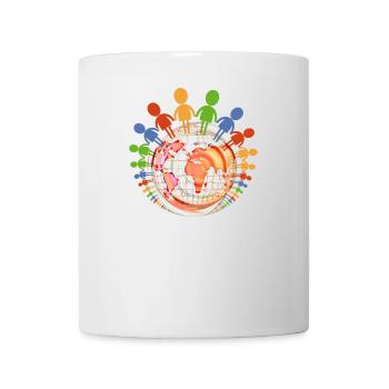 Gegen Rassismus - Tasse - Weiß - Vorne