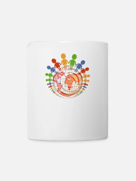 Gegen Rassismus - Tasse - Weiß