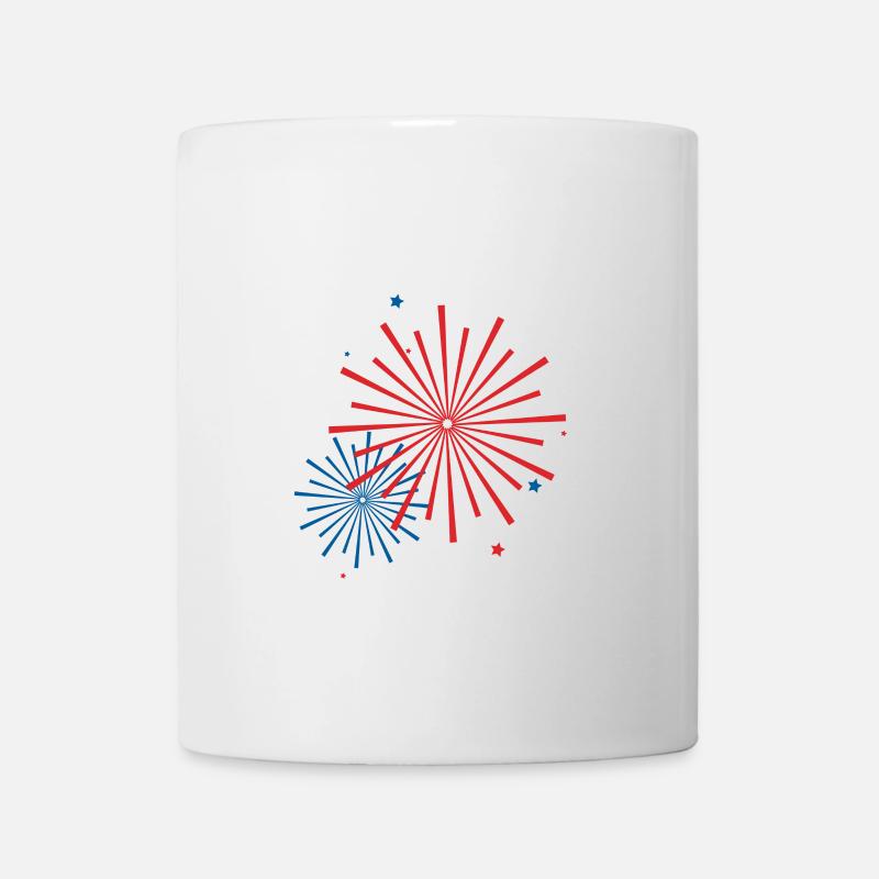Feuerwerk - Tasse - Weiß