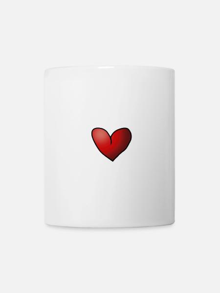 Herz - Tasse - Weiß