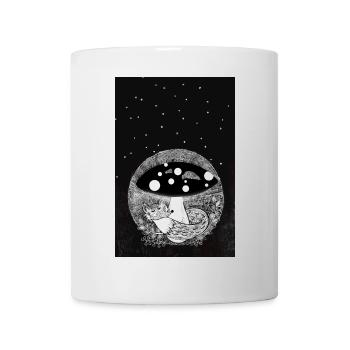Cute Little Fox Poster Design - Mug - white - Front