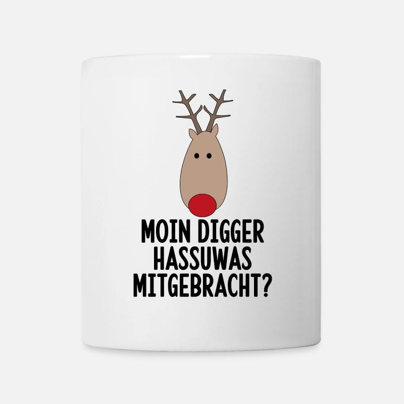 lustige Weihnachten - Tasse - Weiß