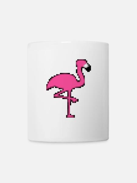Pixel Flamingo - Mug - white