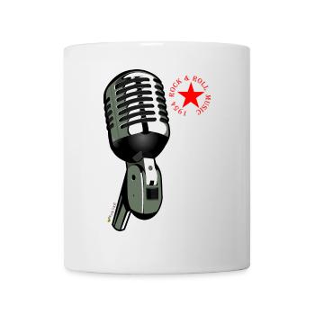 Microphone Rock & Roll - Mug blanc - blanc - Devant