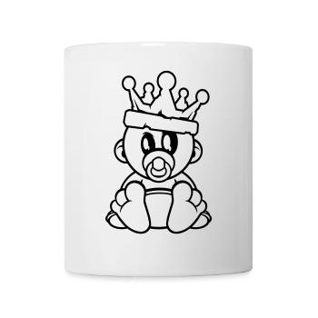 couronne de bébé grossesse - Mug blanc - blanc - Devant