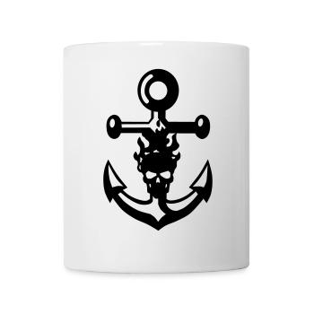 anker schaedel - Mug - white - Front