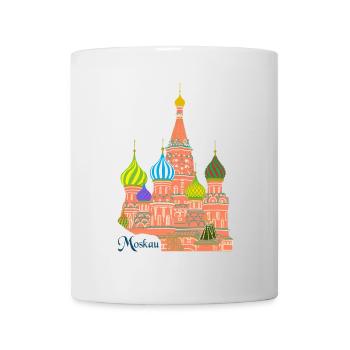 Moscou Cathédrale Basilius - Mug blanc - blanc - Devant