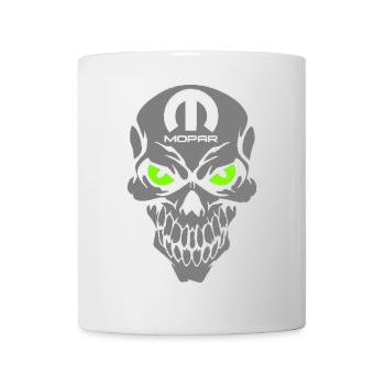 Mopar Skull - Tasse - Weiß - Vorne
