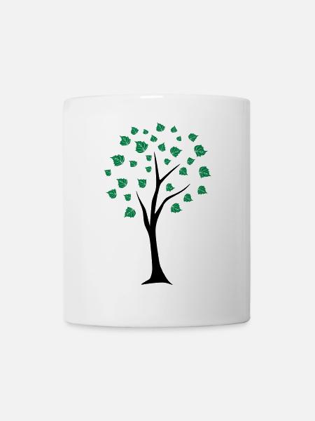 Lebensbaum - Tasse - Weiß