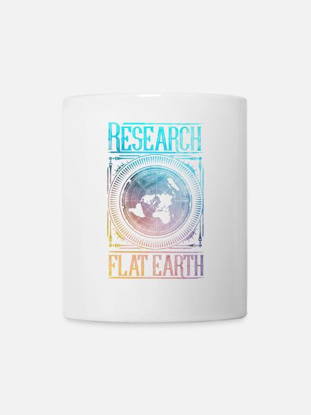 Research Flat Earth - Mug - white