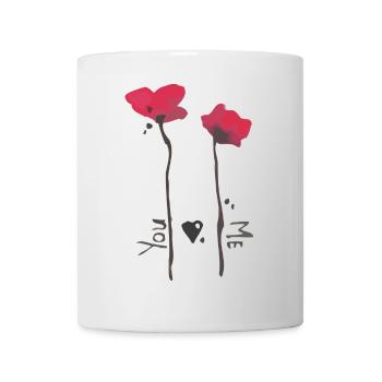 poppies and love - Mug - white - Front