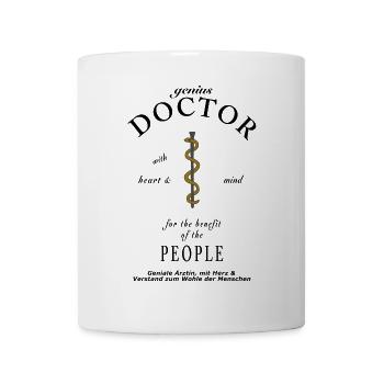 ingenious doctor, ingenious doctor, snake on the staff - Mug - white - Front