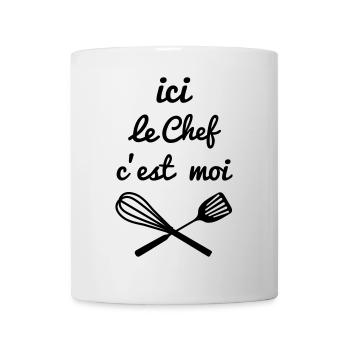 chef cuisine - Mug blanc - blanc - Devant