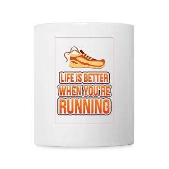 Life is Better When You're Running - Mug - white - Front