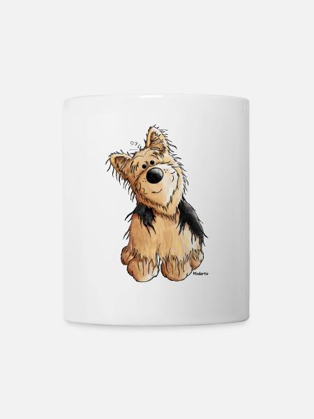Yorkshire Terrier - Hund - Tasse - Weiß