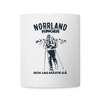 Norrland ringer och jag måste gå - Mug blanc - blanc - Devant