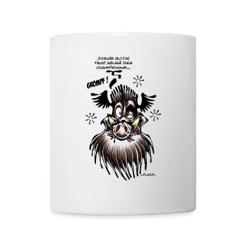 Sanglier Et Champignons - Mug blanc - blanc - Devant