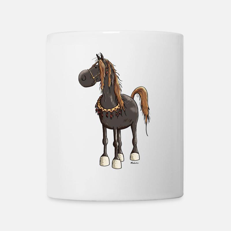 Pfiffiges Araber Pferd - Araber - Tasse - Weiß