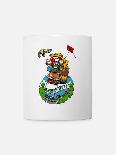 all around the world II - Mug blanc - blanc