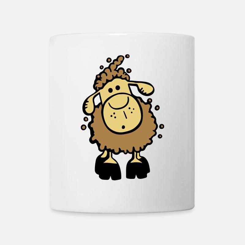 Flauschiges Schaf I Schäfchen I Kinder Geschenk - Tasse - Weiß