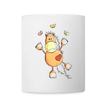 Priscilla das Pferd - Tasse - Weiß - Vorne