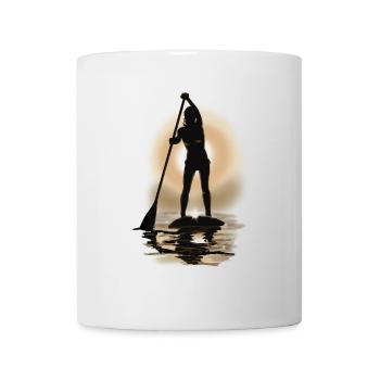 paddle boarding - Tasse - Weiß - Vorne