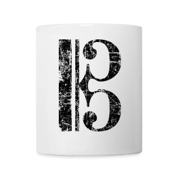 Violin key, tenor key, viola key - Mug - white - Front