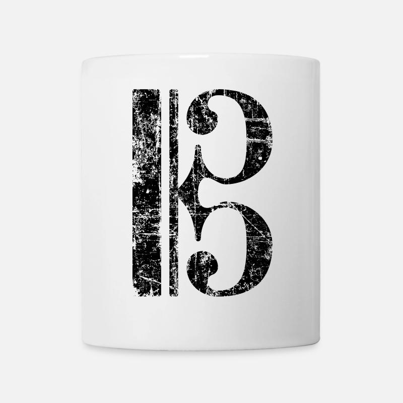 Violin key, tenor key, viola key - Mug - white