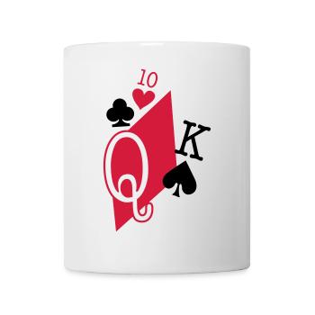 playing cards - Mug - white - Front