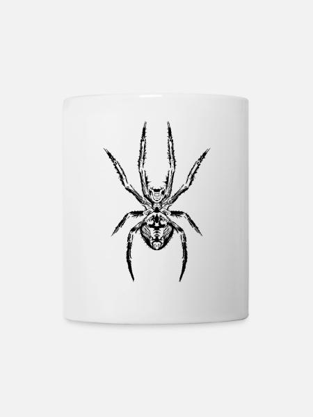 Le pouvoir de l’araignée : le symbole de la force et du mystère - Mug blanc - blanc