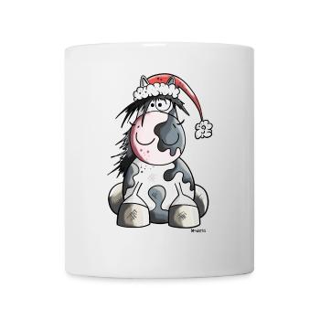 Cheval Noël - Mug blanc - blanc - Devant