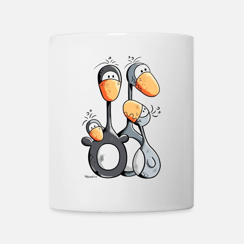 Famille Pingouin mignon - Mug blanc - blanc