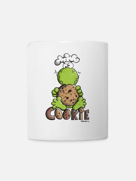 Frosch mit Cookie - Tasse - Weiß