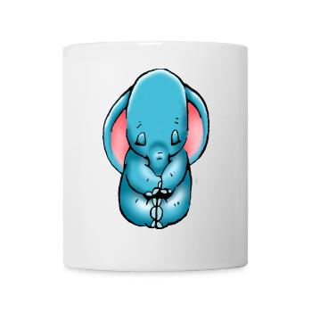 Elefantenbaby - Tasse - Weiß - Vorne