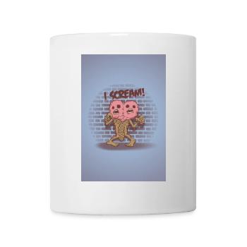 I scream Poster - Tasse - Weiß - Vorne