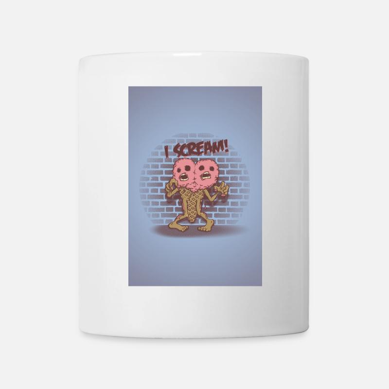 I scream Poster - Tasse - Weiß