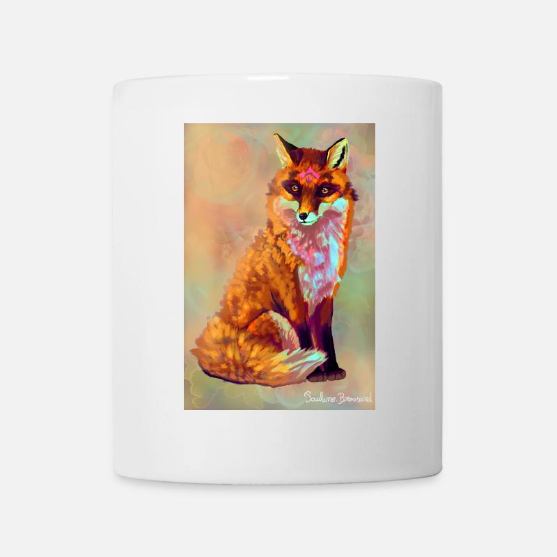Fox poster - Mug - white