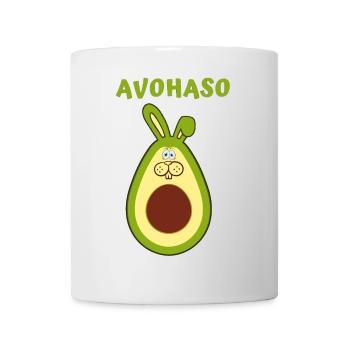 Avocado Laughter Alarm Cartoon Print - Mug - white - Front