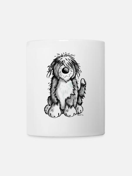 Niedlicher Bearded Collie - Tasse - Weiß