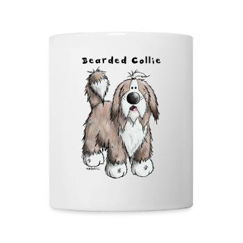 Happy Bearded Collie - Mug - white - Front
