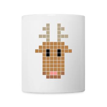 pixel reindeer - Mug - white - Front