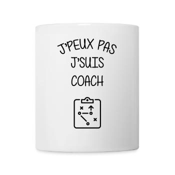 Coach / Entraîneur / Sport / Foot / Coaching - Mug blanc - blanc - Devant