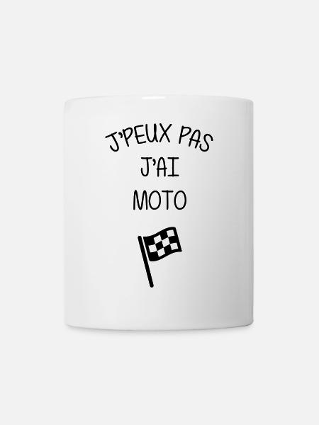 Moto / Motard / Motarde / Biker / Stunt / Cross - Mug blanc - blanc